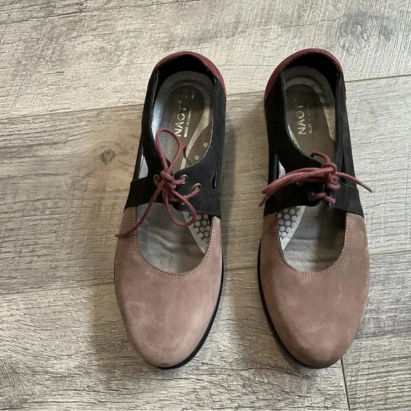 Naot Alisio Colorblock Suede Lace Up Loafer Size 36 - Picture 3 of 10